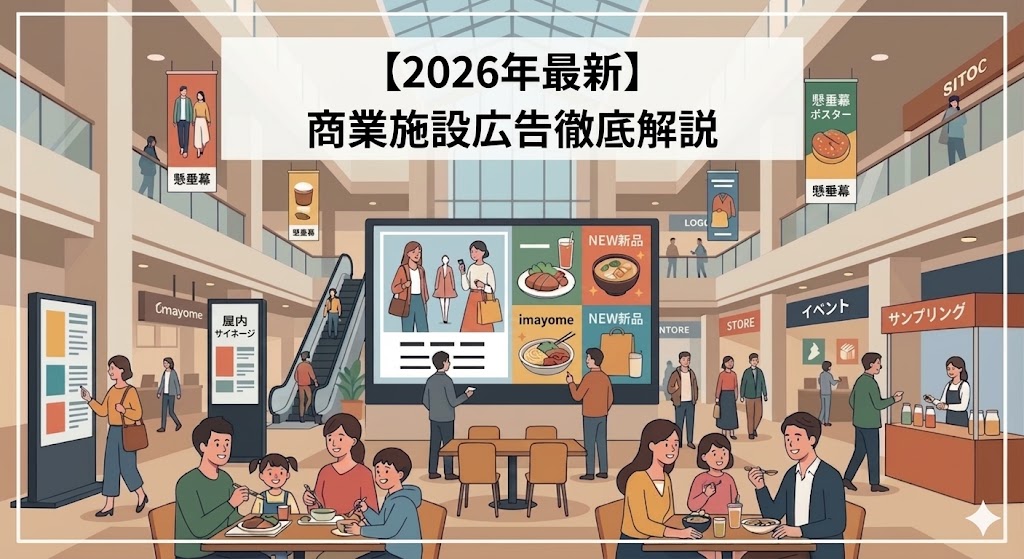 商業施設広告とは？料金相場や種類、費用対効果を徹底比較
