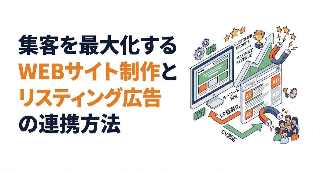 集客を最大化するWEBサイト制作とリスティング広告の連携方法
